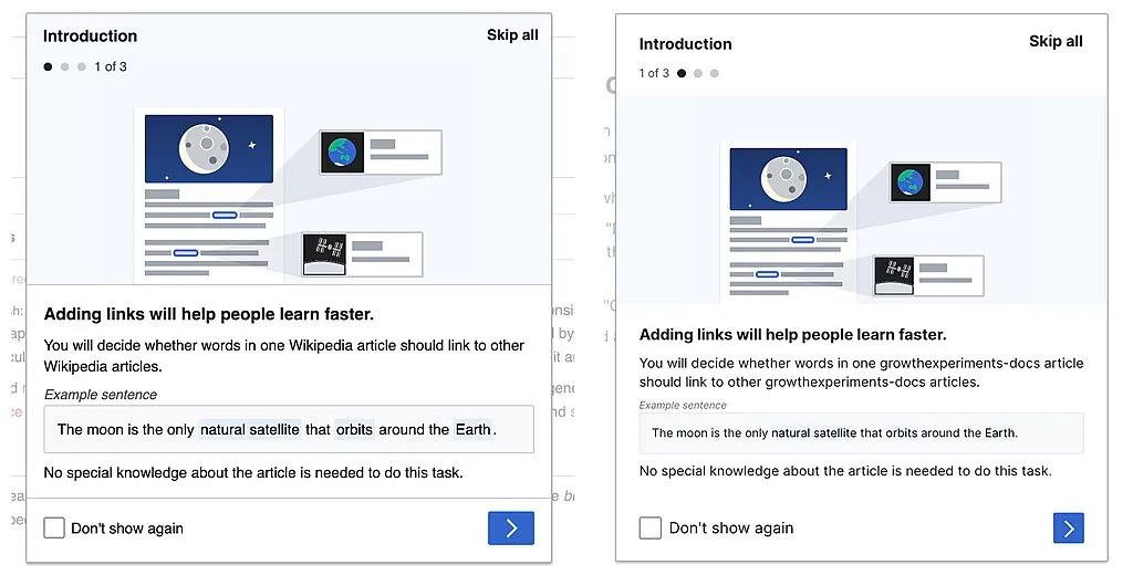 The existing "Add a link" Onboarding Dialog next to the Vue and Codex version
